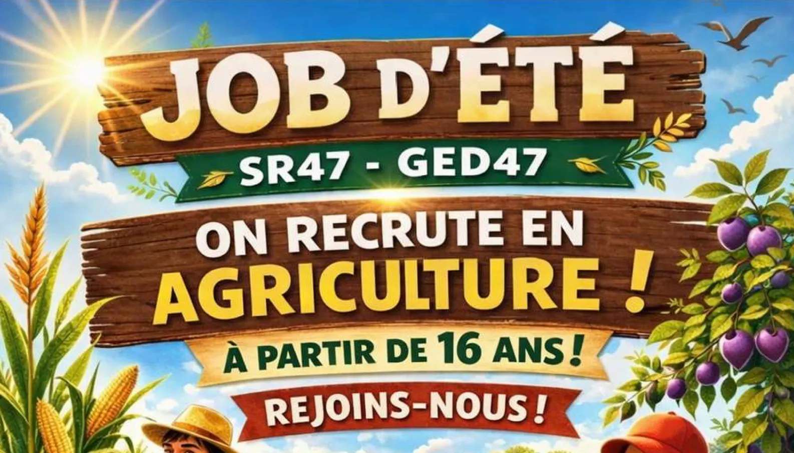 Job d&rsquo;été 2026 | SR47 – GED47